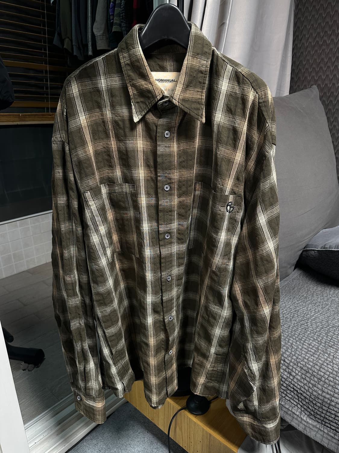 노매뉴얼 O.D 체크셔츠 상품이미지3