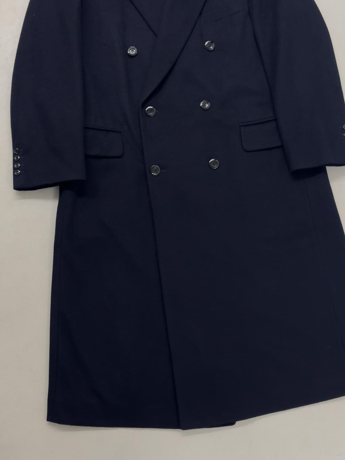 캐시미어 더블 네이비 코트 상품이미지3