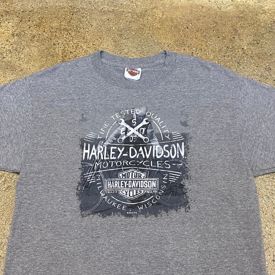 미국 빈티지 할리데이비슨 퀄리티 로고 반팔티 상품이미지3