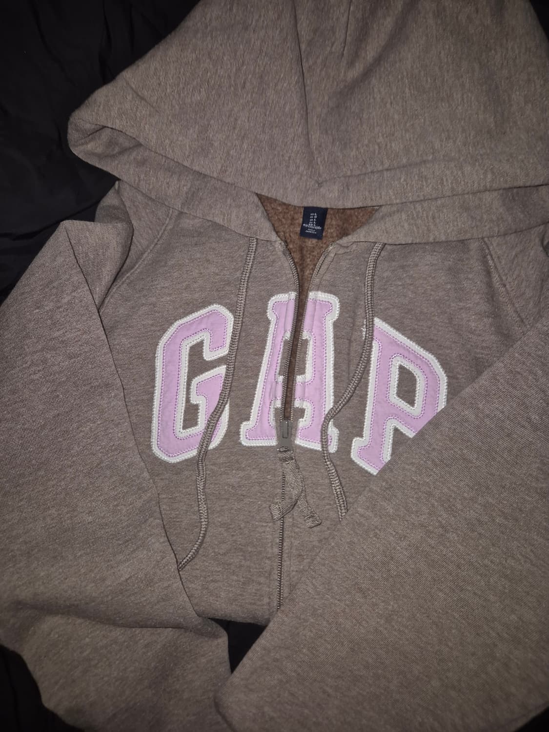 [느좋대장] 갭 후드집업 코코아 라벤더 L 상품이미지1