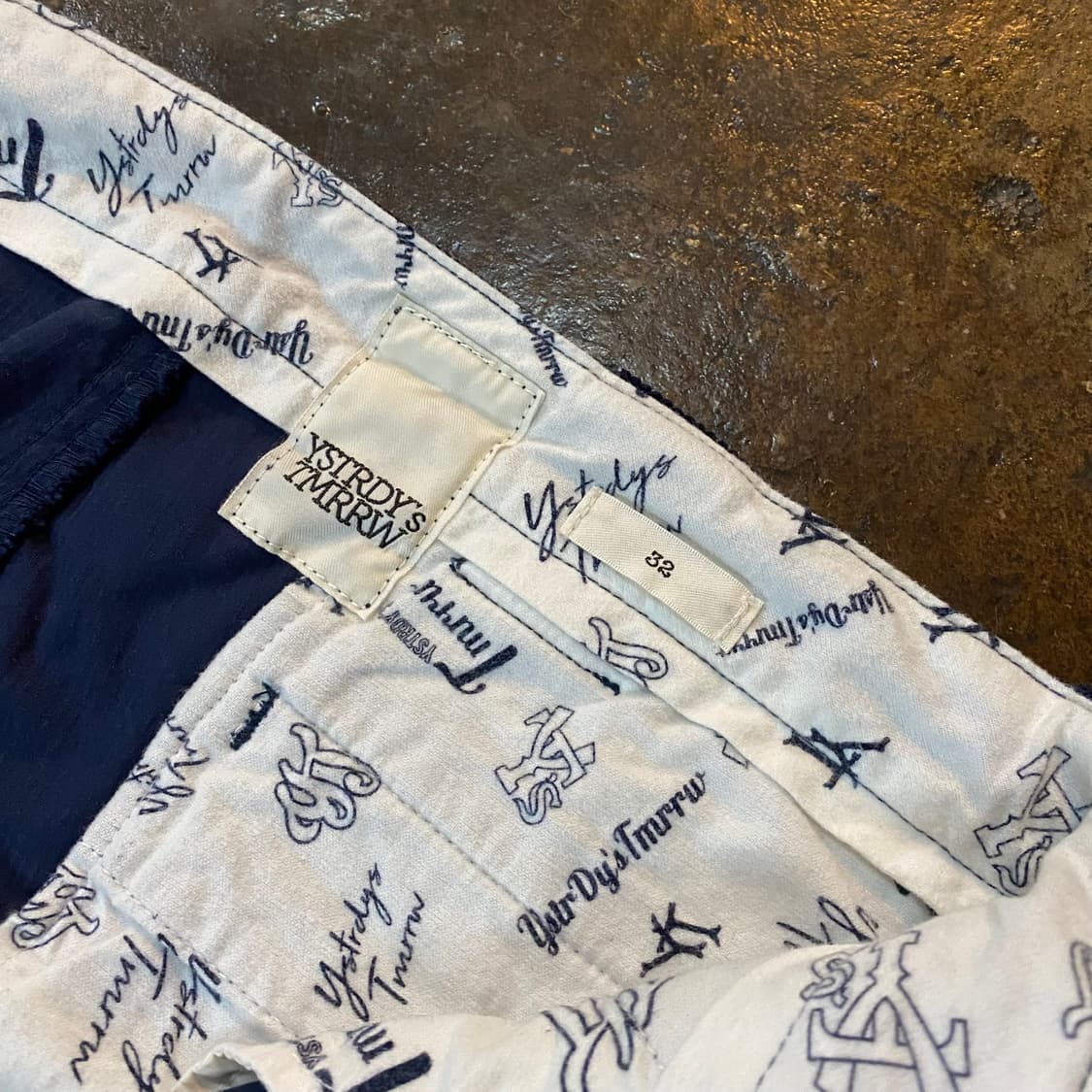 (32) 예스터데이투모로우 네이비 코듀로이 팬츠 상품이미지4