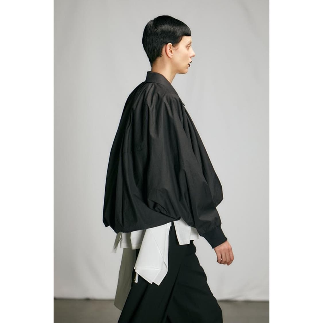 ENFOLD 엔폴드 22 셔링 벌룬 블루종 상품이미지2