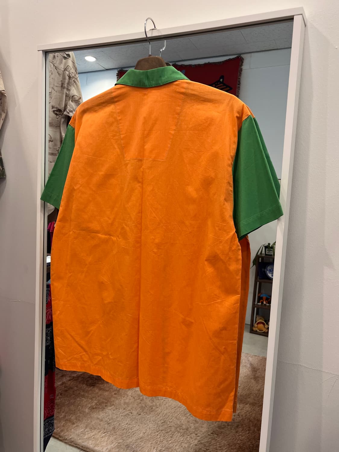 Benetton 베네통 멀티 컬러 오픈 카라 반팔 셔츠  상품이미지5