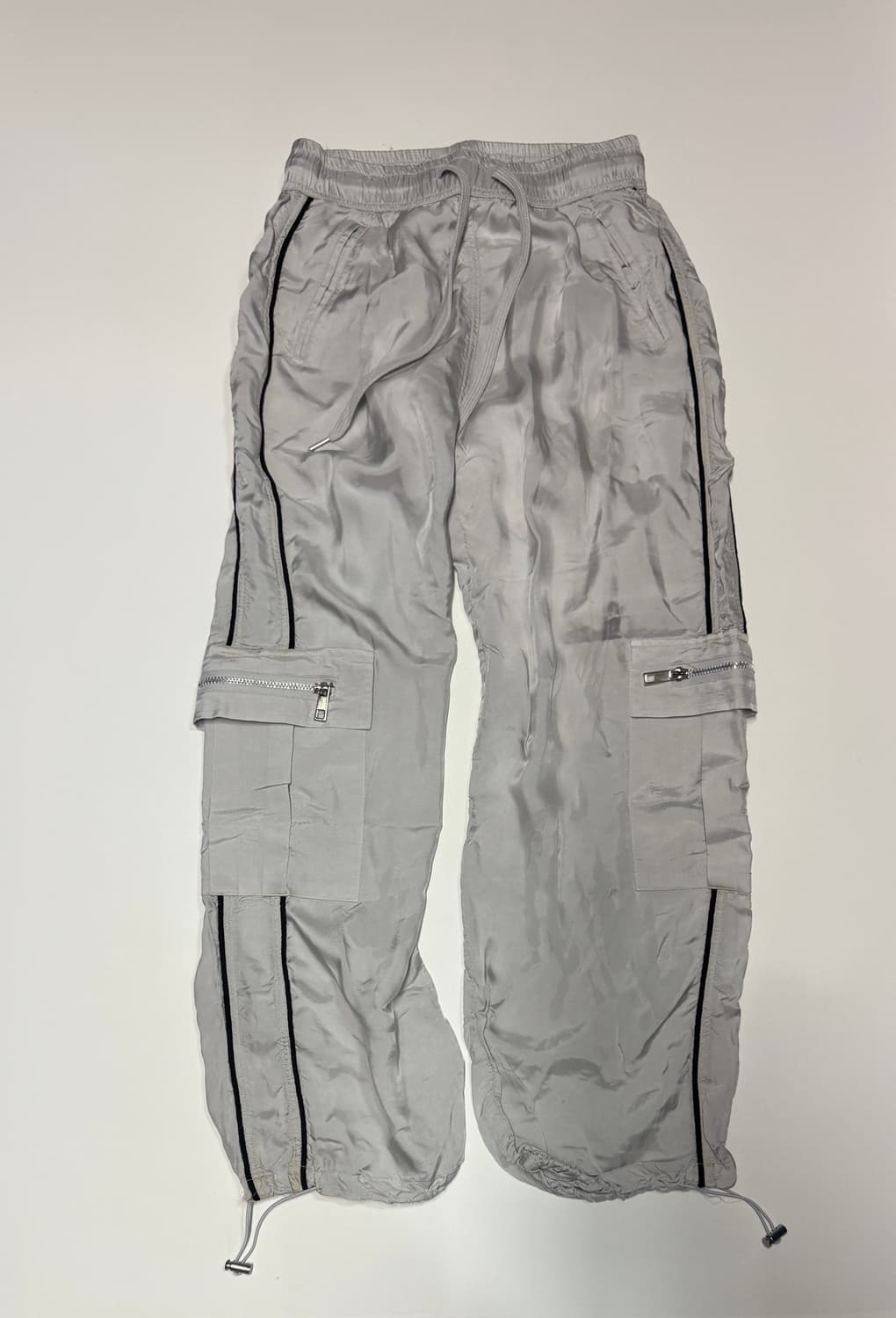 희귀!! 여성 헬더 Helder 실버 스트링 카고 트랙팬츠 상품이미지1