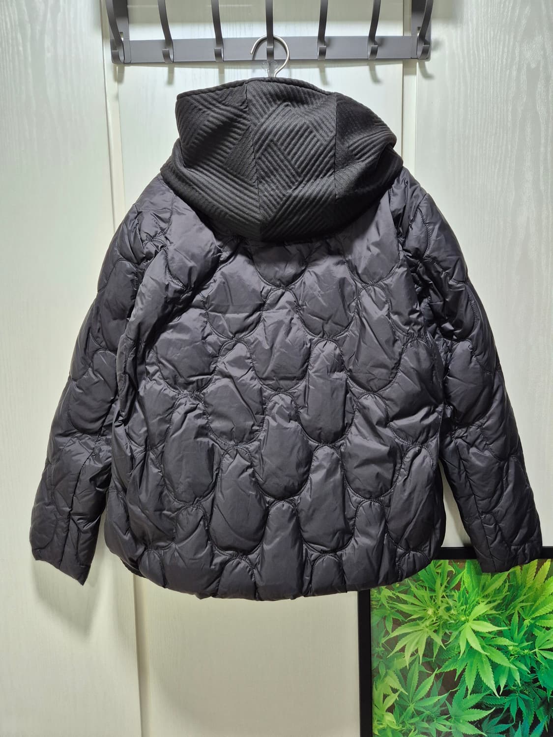 오리털100% 퀼팅 점퍼. 블랙 상품이미지10