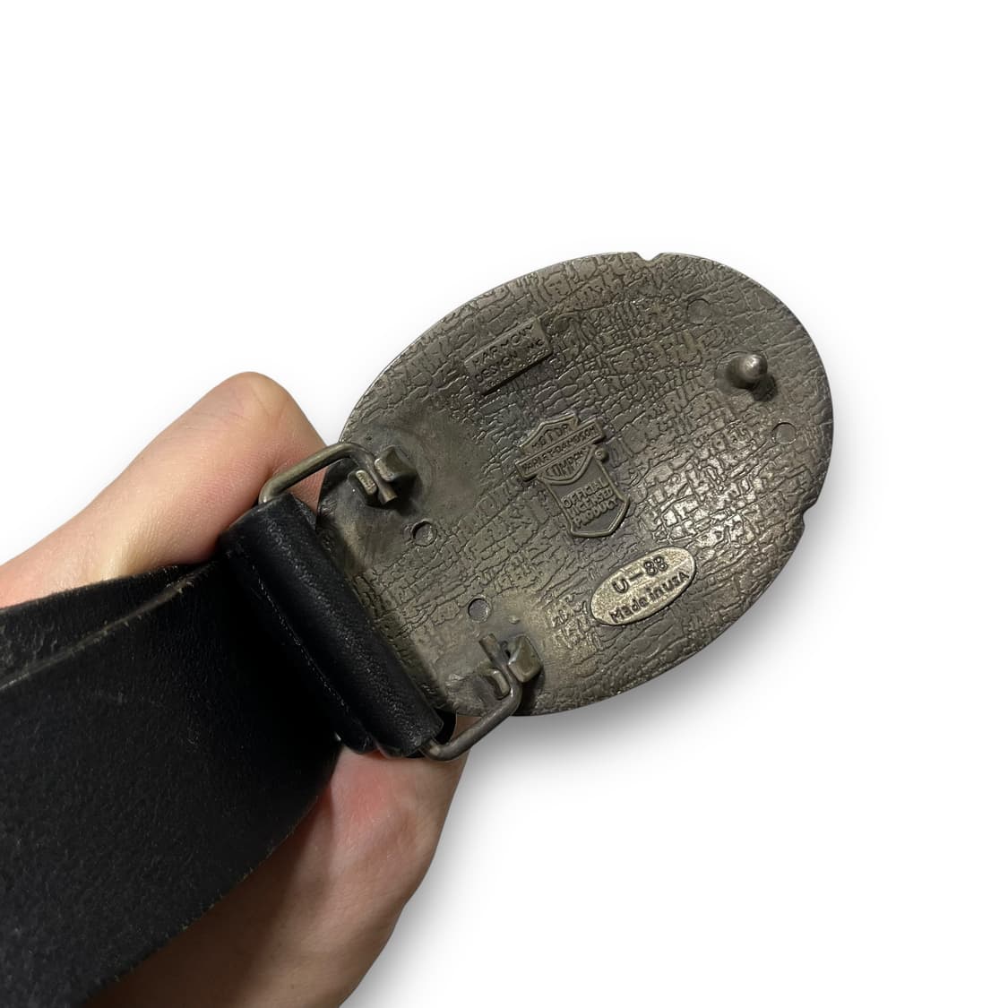 할리데이비슨 인디언 모터사이클 바이커 가죽 벨트 상품이미지4