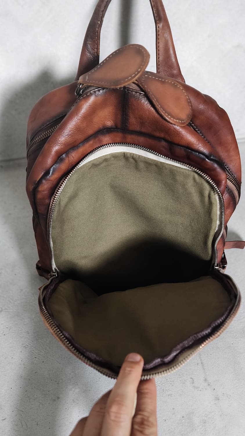 통가죽 백팩 상품이미지6