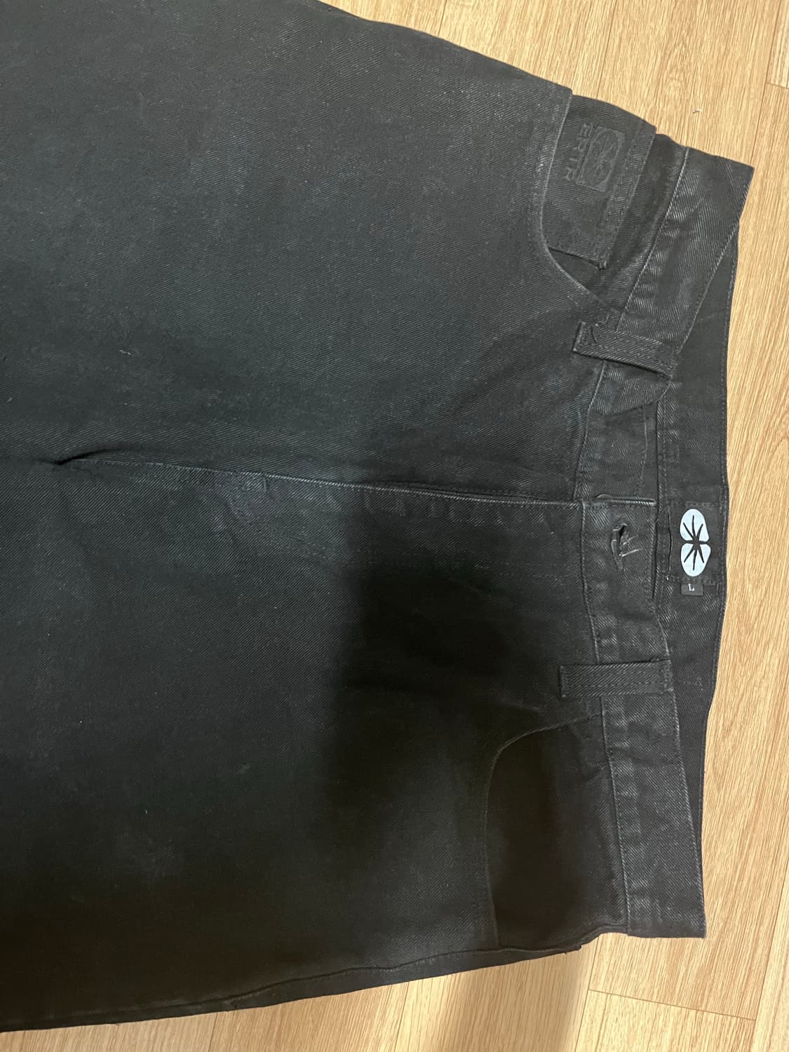 ERTR - Relaxed Denim Pants (Black, L) 상품이미지4