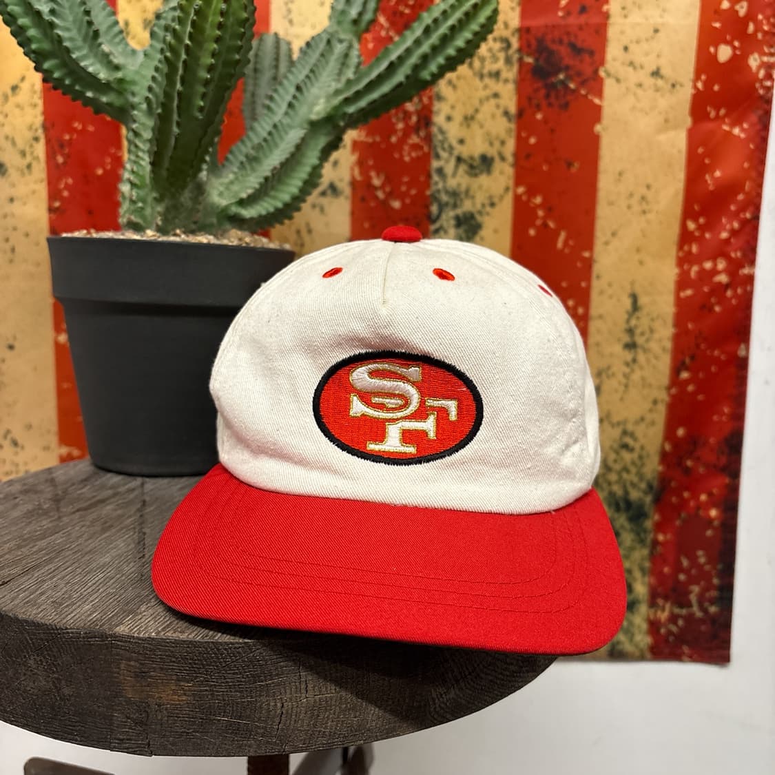 90s NFL 샌프란시스코 49ERS 골든 레터링 스냅백 N1346 상품이미지2