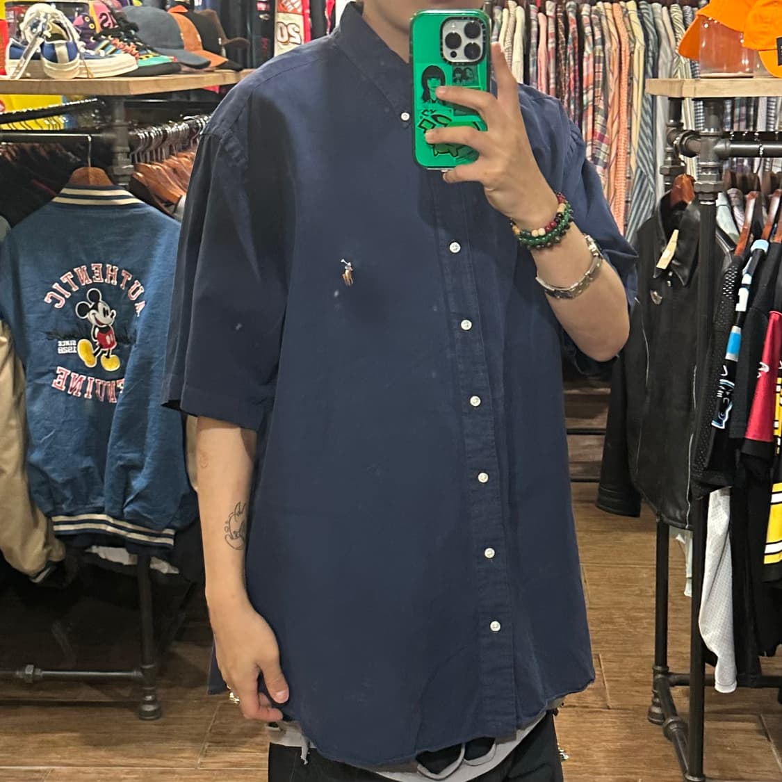 [HI] 폴로 랄프로렌 반팔 셔츠 네이비 상품이미지4