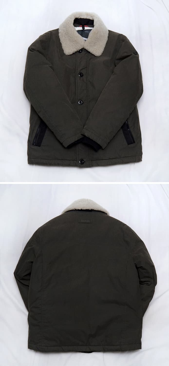 헨리코튼 스핏파이어 양털카라 구스다운 패딩 봄버 (95-100) 상품이미지3