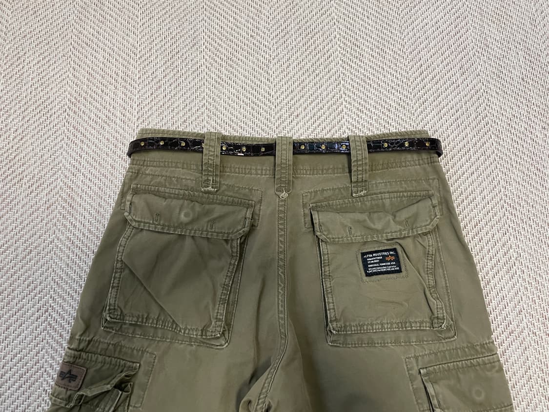 빈티지 크로커다일 골드 브라운 벨트  J03703 상품이미지3