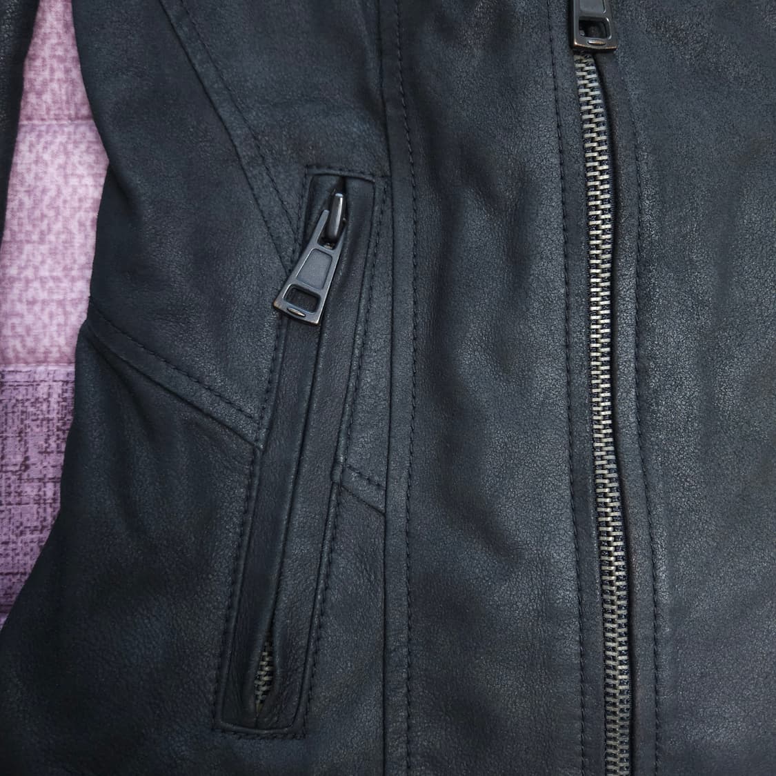 시스템 여성 양가죽 라이더 자켓 82-94-160 상품이미지5