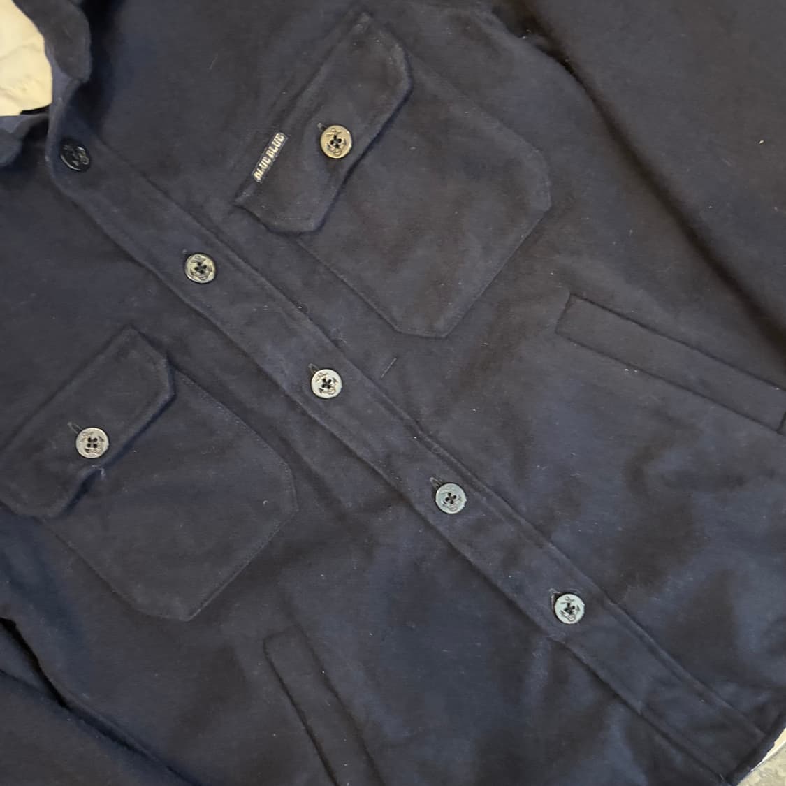 일본 블루 블루 울 cpo 셔츠 자켓 상품이미지5