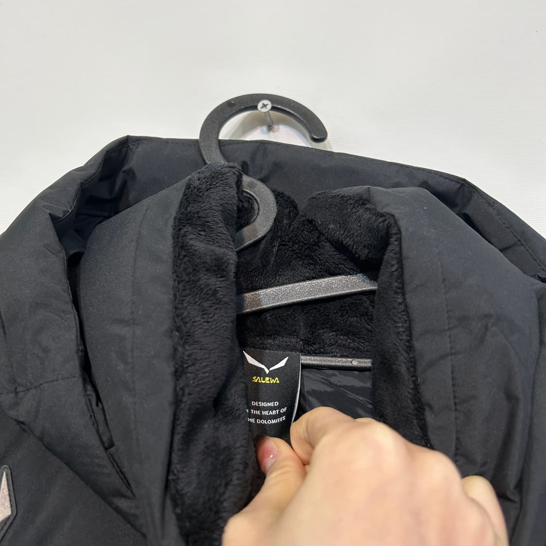 살레와 남성 구스다운 롱패딩 105 블랙 상태최상 상품이미지2