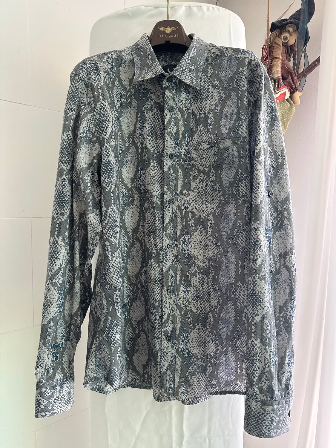 A/X 아르마니 뱀피 파이턴 패턴 셔츠  상품이미지1