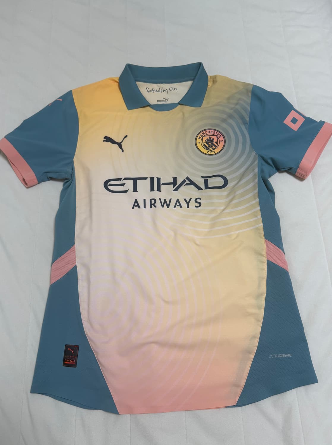 푸마 맨체스터 시티 x 오아시스 어센틱 유니폼 s 상품이미지1