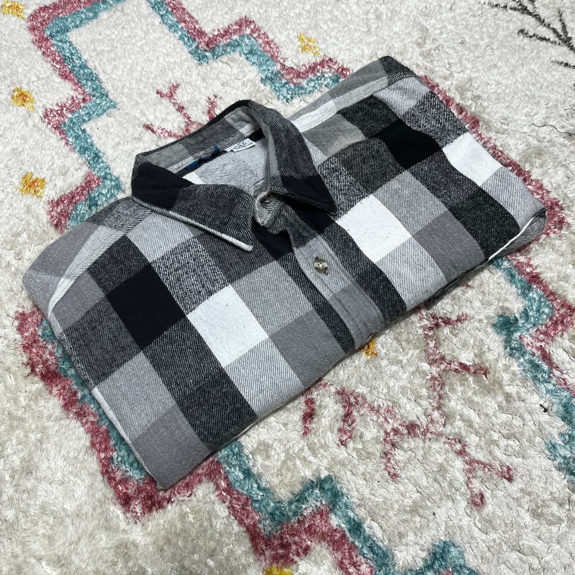 90s HEAVY COTTON FLANNEL 헤비코튼 플란넬 셔츠 상품이미지1