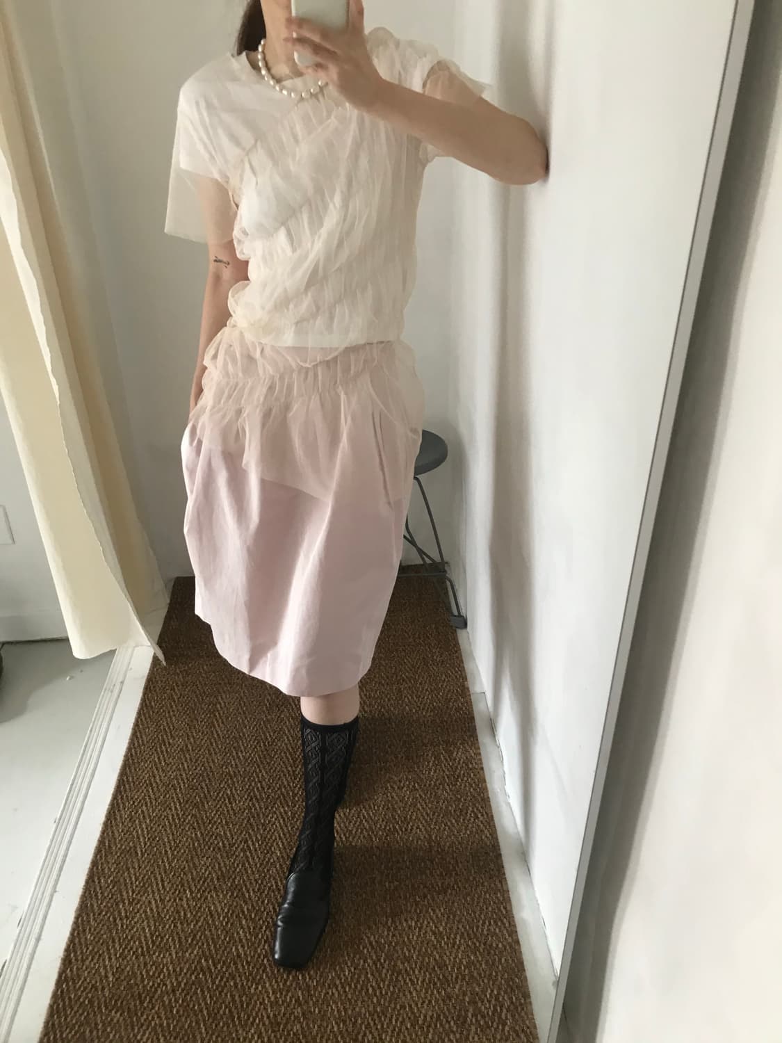 baby pink skirt 상품이미지2