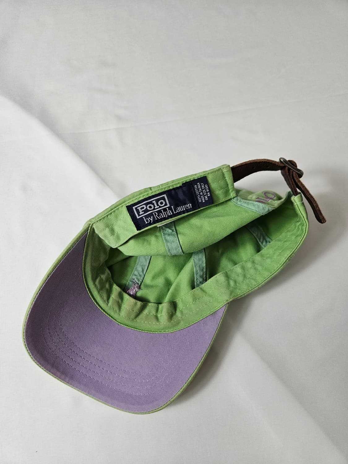 폴로 랄프로렌 그린 볼캡 모자 빈티지 F 상품이미지3