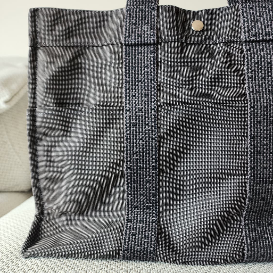 전시품급 에르메스 후루토 MM 캔버스 토트백 엘라인 그레이 상품이미지4