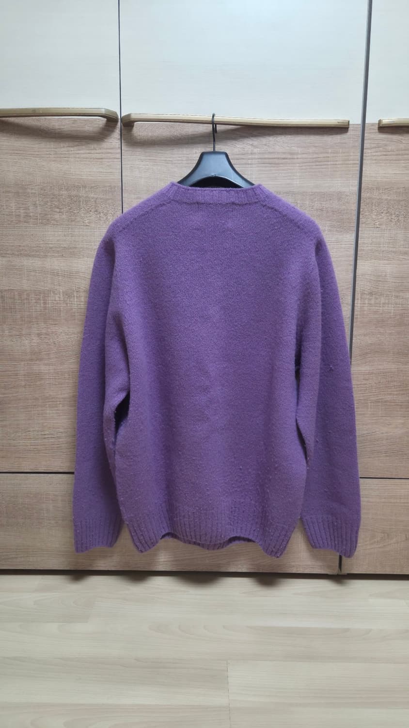 아웃스탠딩 PURE WOOL WHOLEGARMENT KNIT_PURPLE 상품이미지3