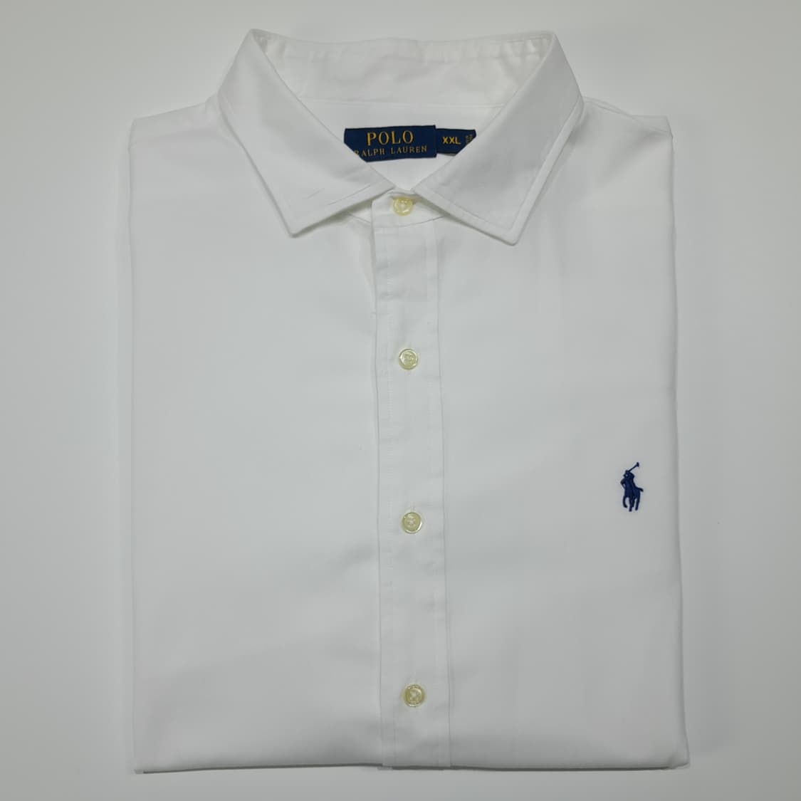 CL469 2XL 폴로 코튼 스프레드칼라 네이비포니 화이트 셔츠 남방 상품이미지8