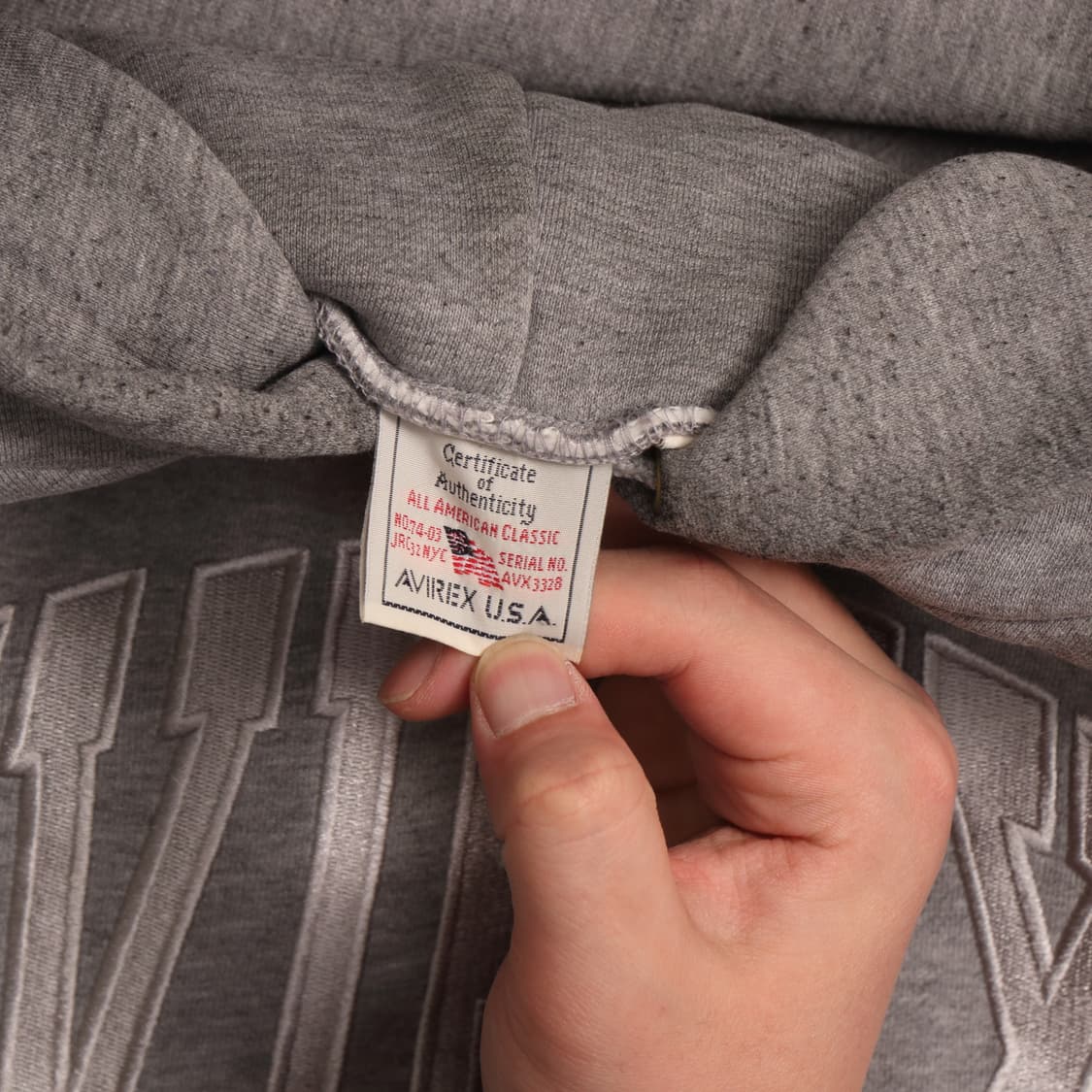 00's 아비렉스 재팬 로고 자수 후드티 A1757 상품이미지3