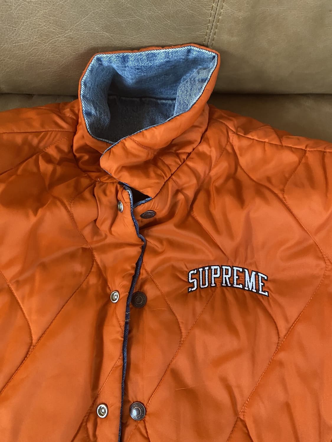 슈프림 x 리바이스 리버서블 퀼팅 데님 트러커 자켓 상품이미지8