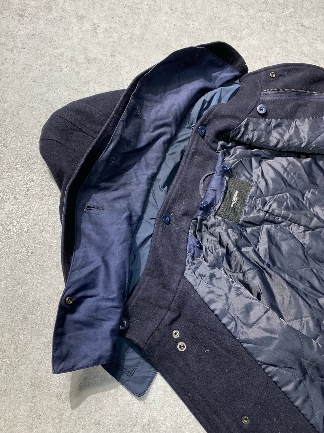 [S] Nano-Universe 나노유니버스 도쿄 네이비 울 후드자켓 상품이미지6