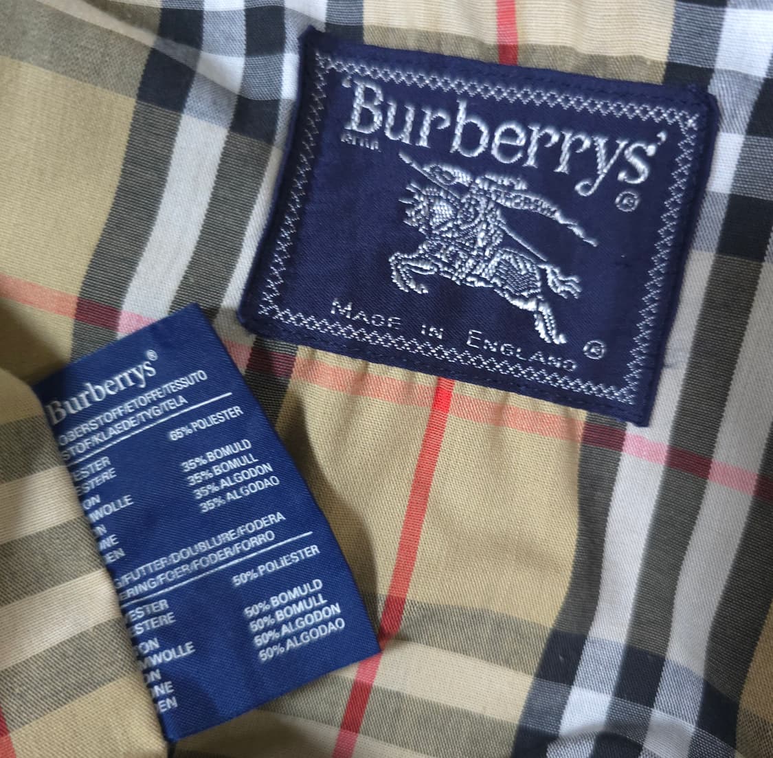 버버리 런던 정품 블랙 블루종 자켓 바람막이 해링턴 점퍼 105 110 상품이미지10