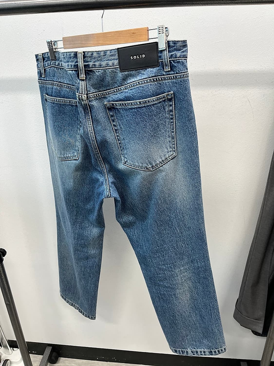 36) 솔리드옴므 중청 와이드진  상품이미지6