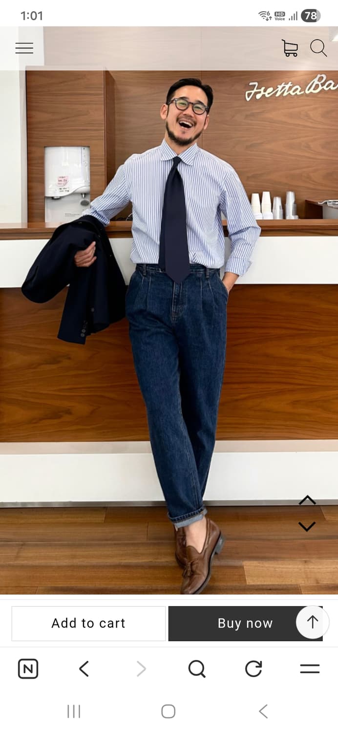 fread 프레드 073 투턱 데님 팬츠 3사이즈 상품이미지1