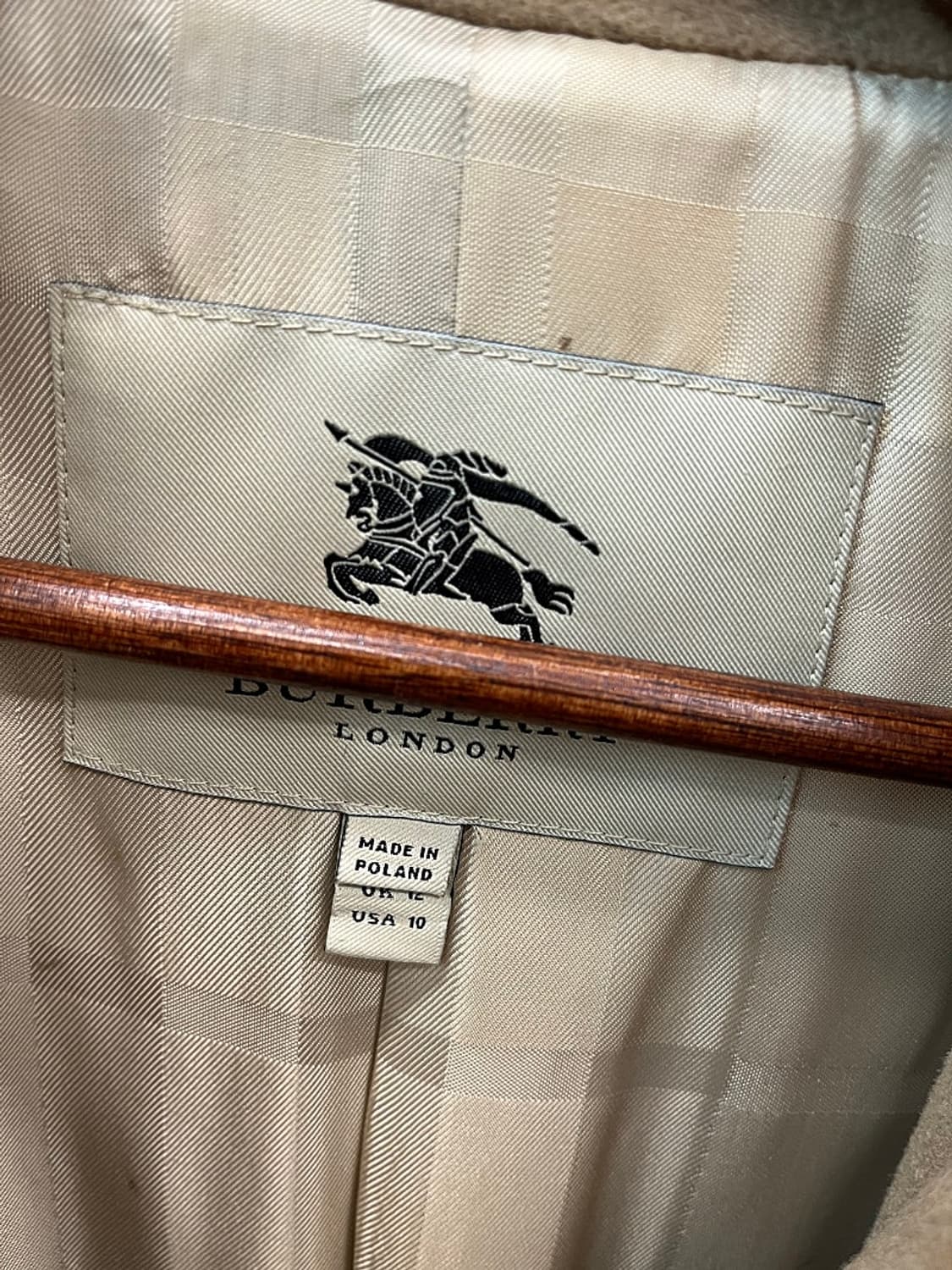 여) 버버리 카멜 캐시미어 코트 상품이미지5