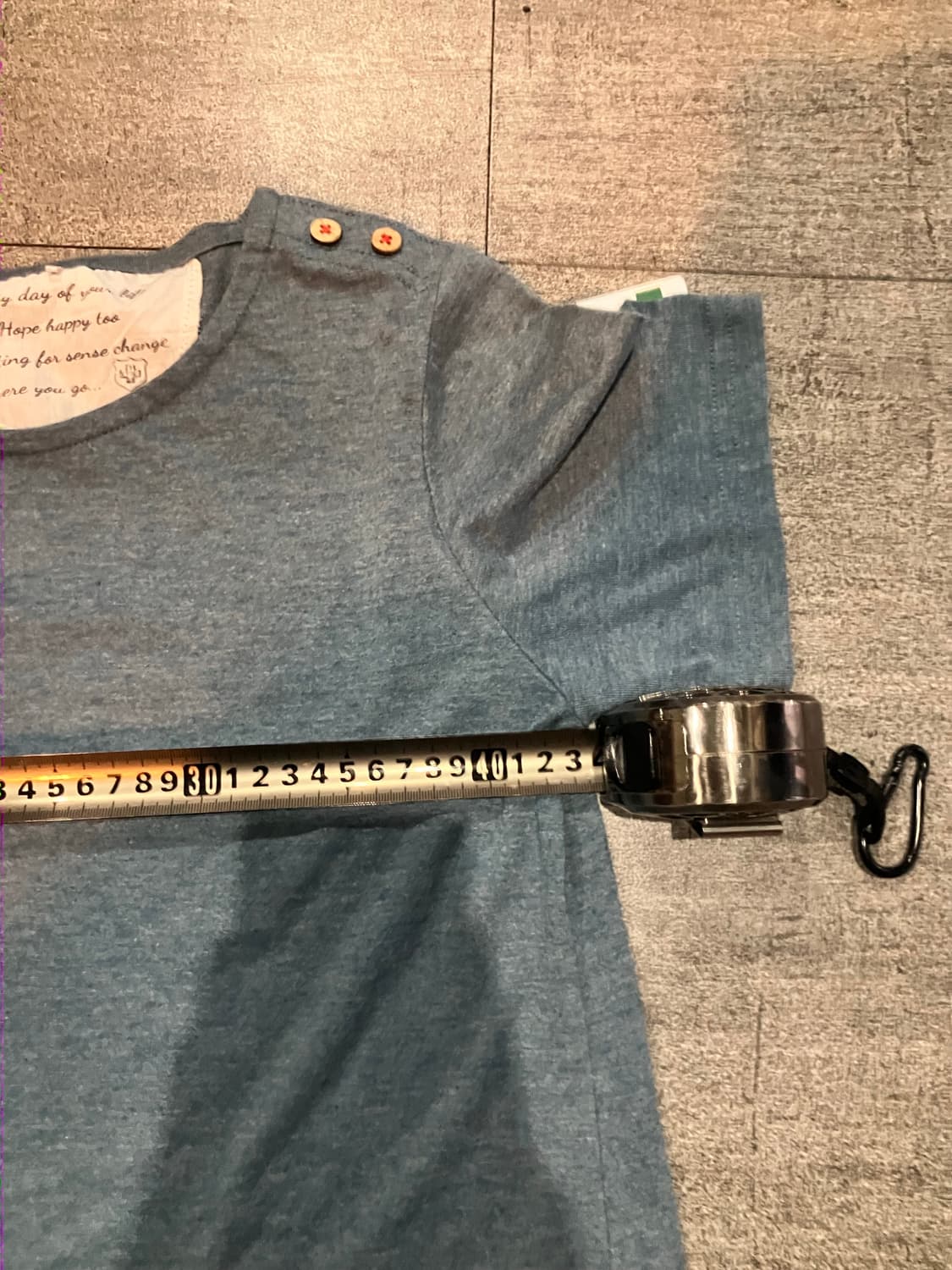 일본빈티지 Youga 하구미모리걸 할메카지 견장버튼 레이어드티셔츠 상품이미지2