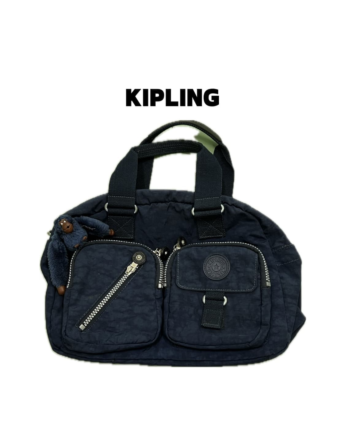 (OS) 키플링 투포켓 토트백 네이비 상품이미지1