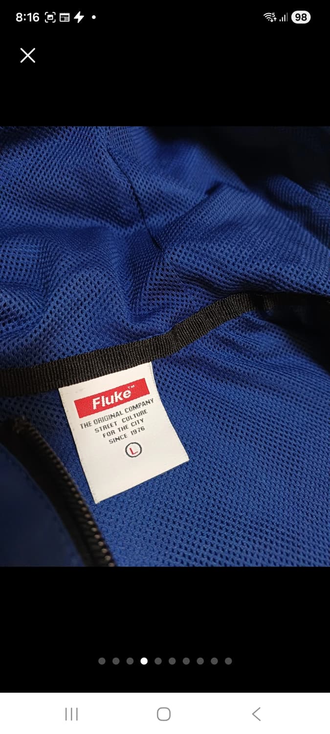 플루크(FLUKE) 배색 후드 바람막이 자켓 L  상품이미지4