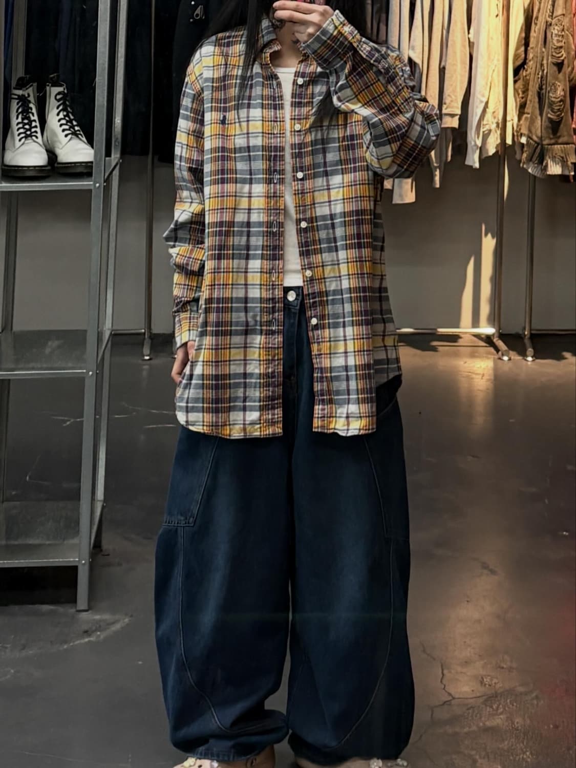 폴로랄프로렌 포니로고 신형 플레이드 체크 셔츠 A3653 상품이미지1