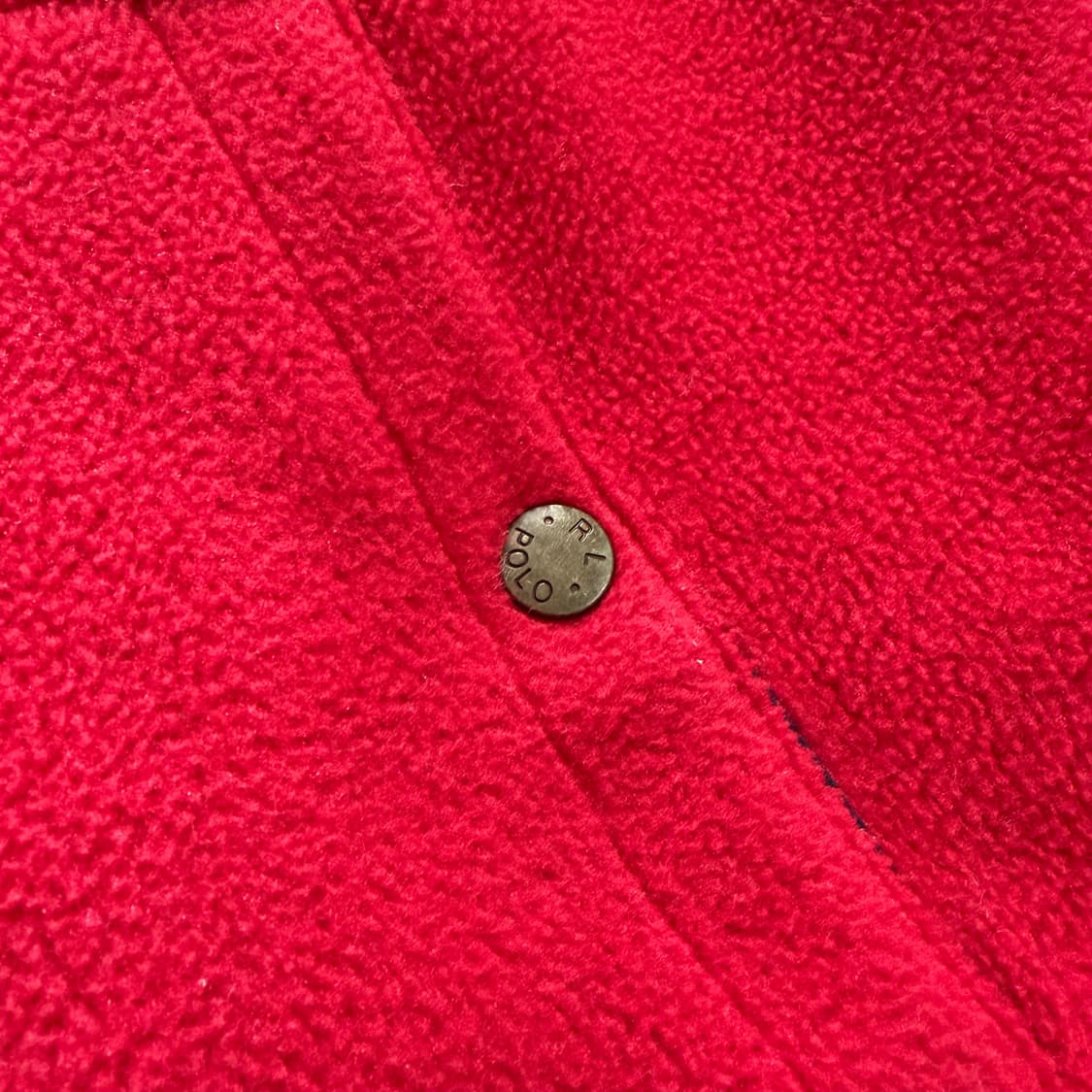 90s 폴로 랄프로렌 빈티지 플리스 블루종 자켓 XL 상품이미지4