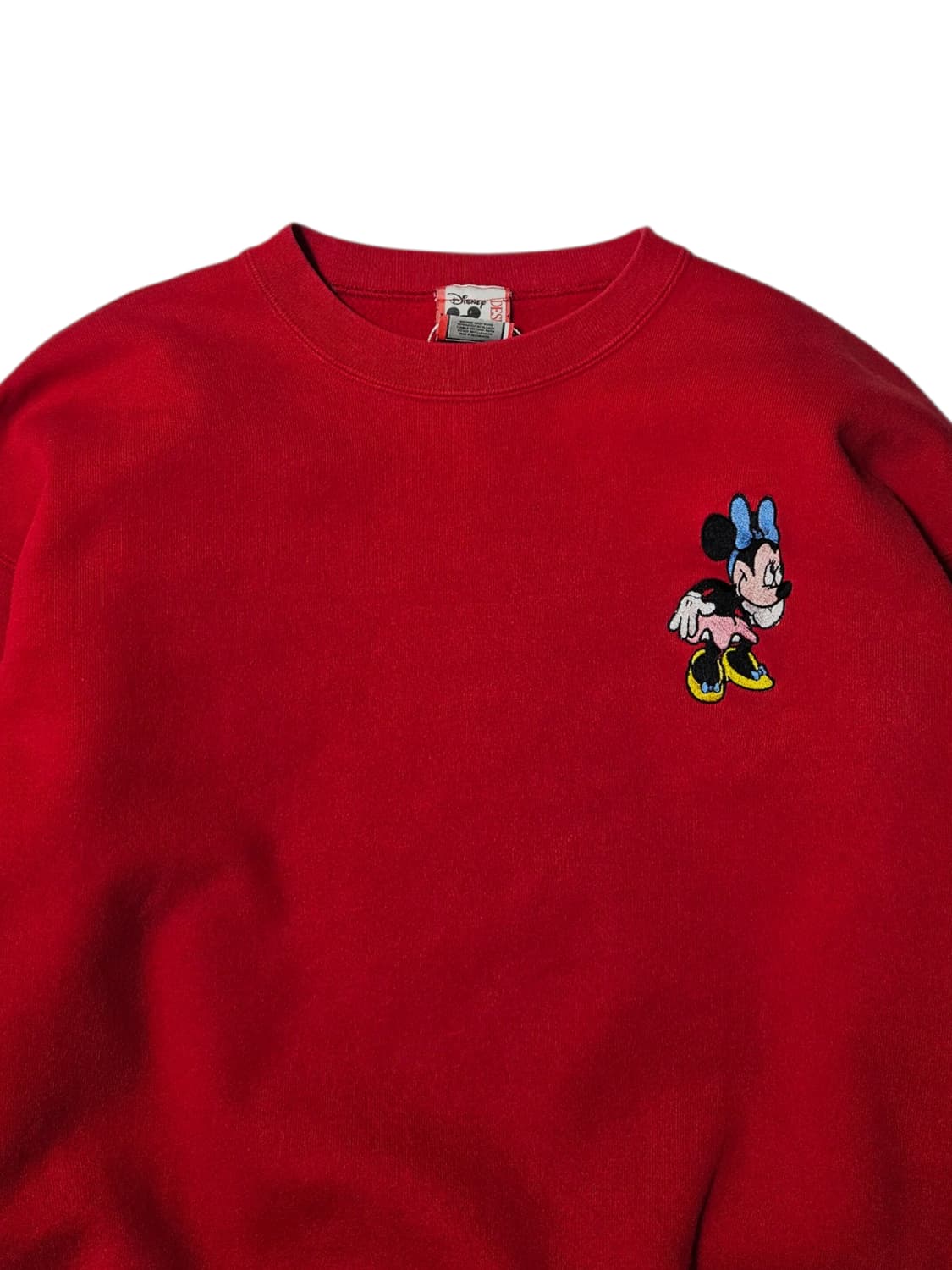 1990's 디즈니 미니마우스 스웻셔츠 레드 XL USA 상품이미지3