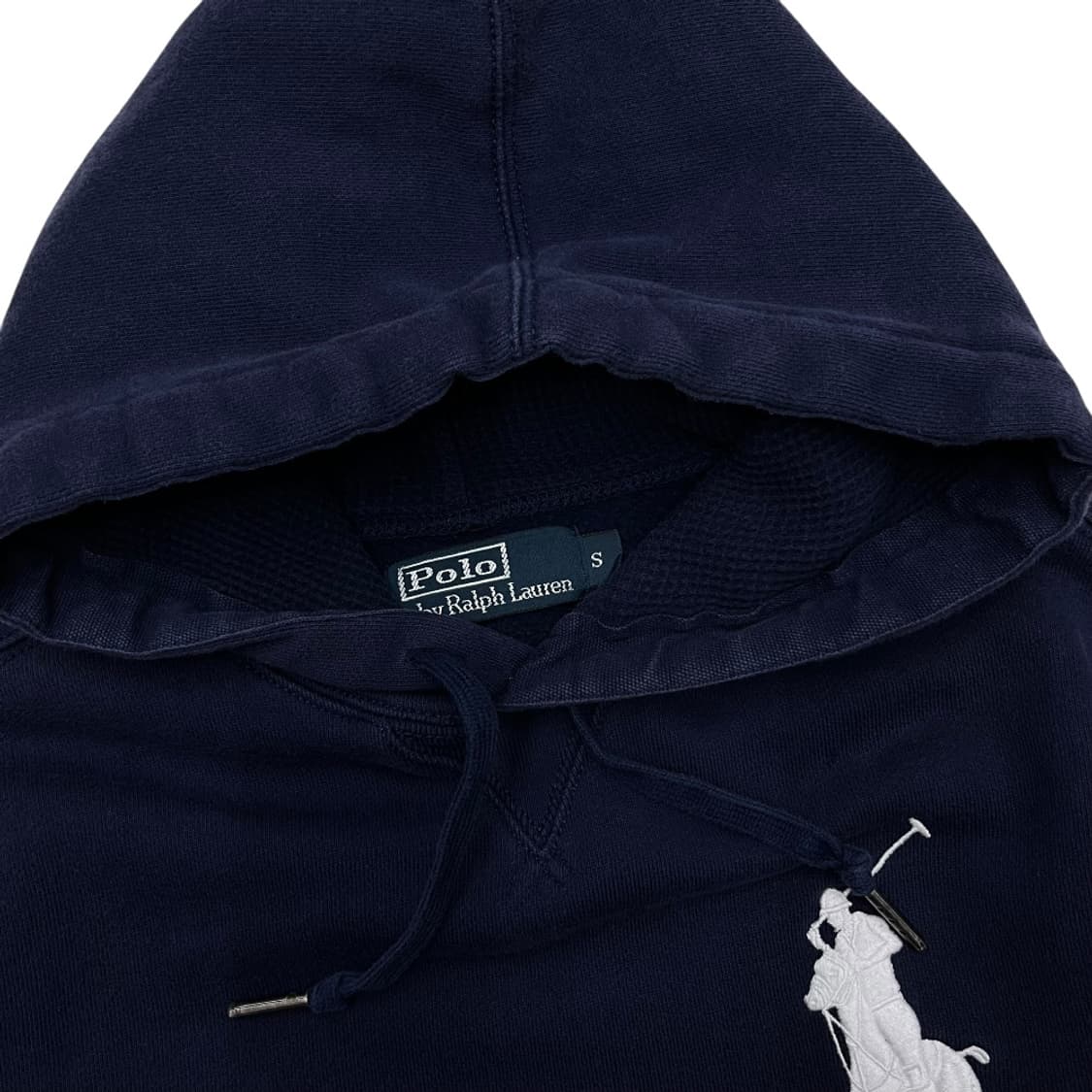 폴로 랄프로렌 화이트 빅포니 네이비 후드 S 상품이미지5