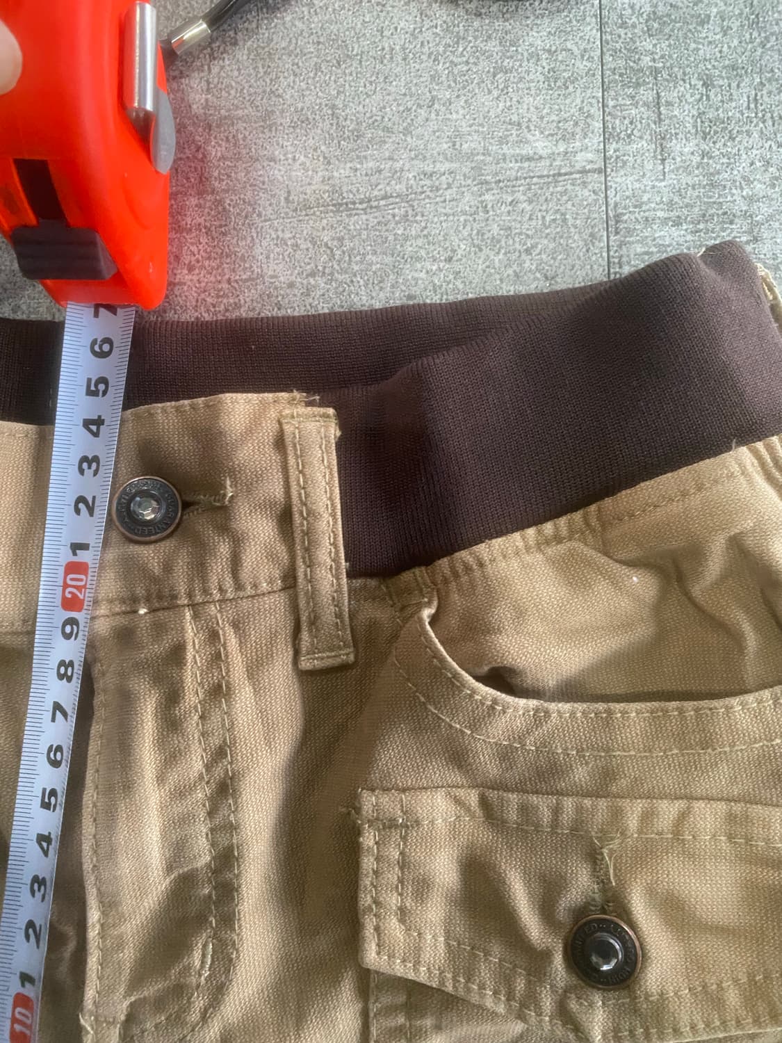 일본빈티지 Wuinquality 하구미모리걸 할메카지대대장 워크팬츠 초코 상품이미지4