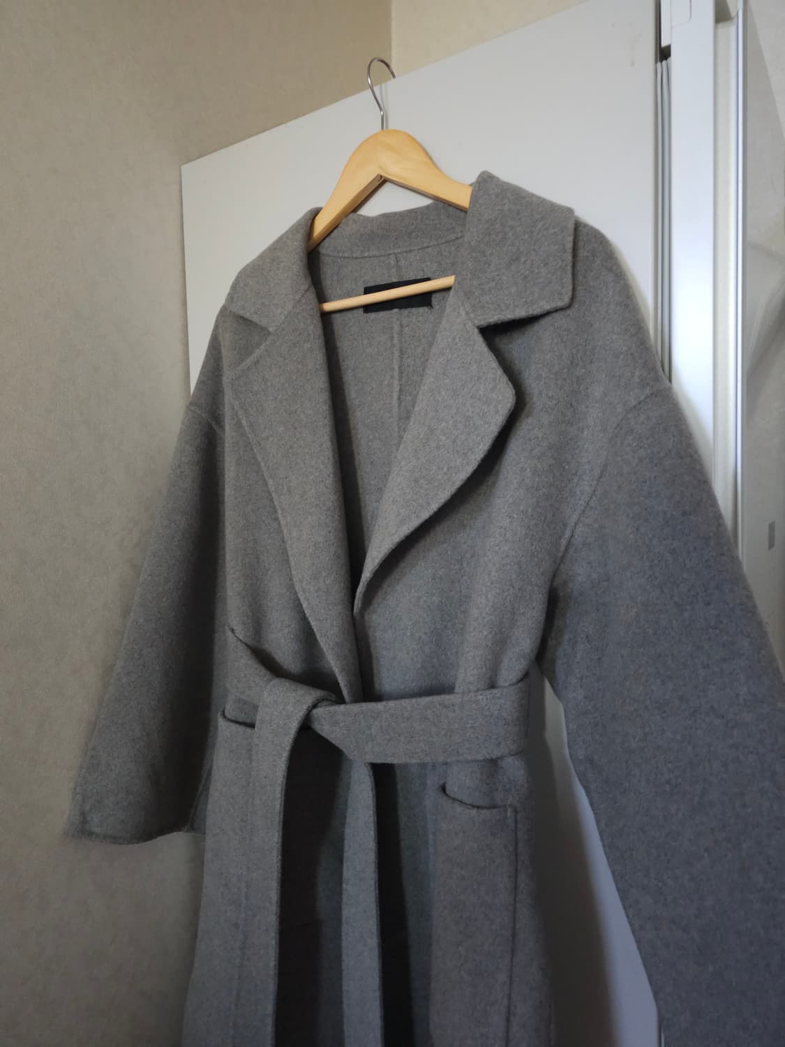 GIOVEDI 울 캐시미어 핸드메이드 롱코트 상품이미지2