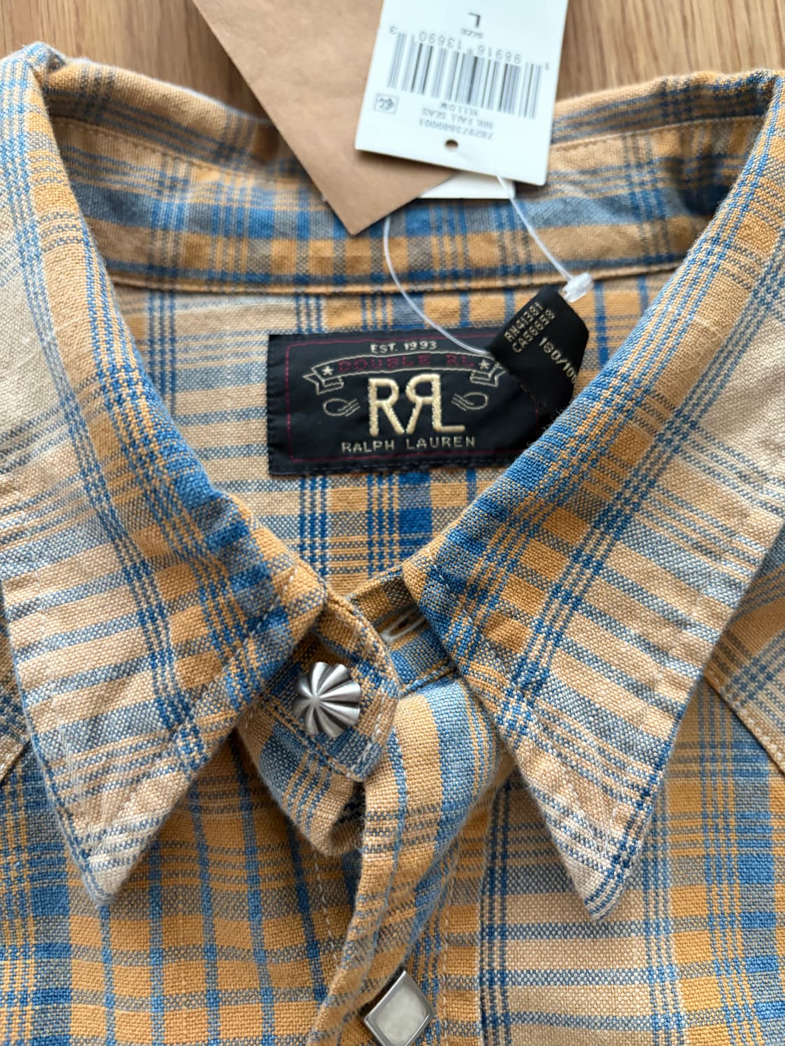 더블알엘 플래드웨스턴셔츠 L 새상품 상품이미지5