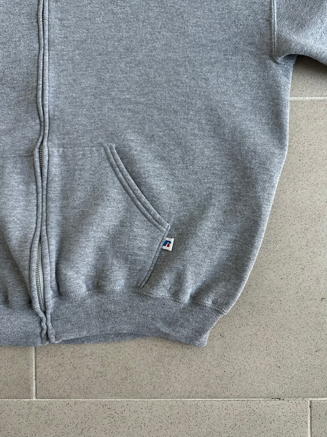 00s 빈티지 러셀 후드집업 그레이 XL 상품이미지3