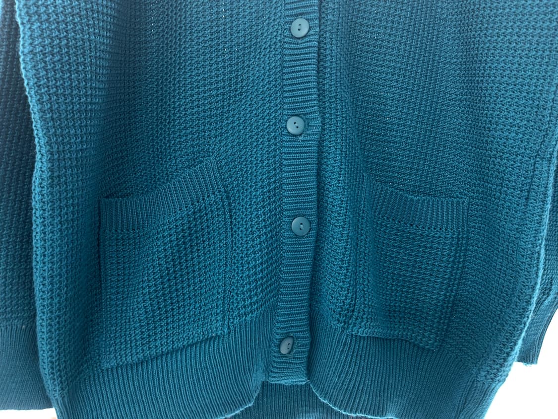 Teal Waffle Cardigan 상품이미지3
