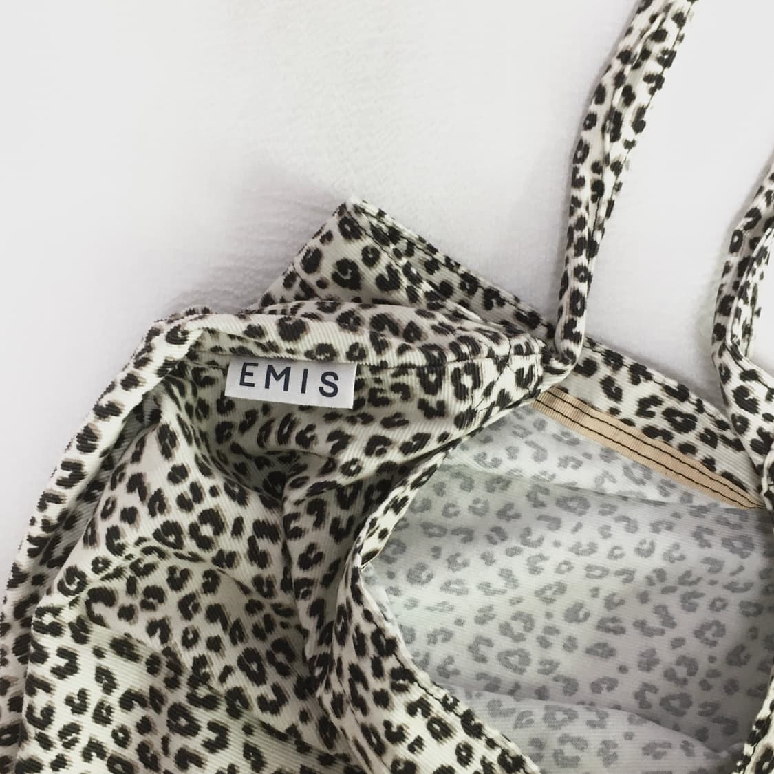 이미스 22Y LEOPARD CORDUROY ECO BAG IVORY 상품이미지4