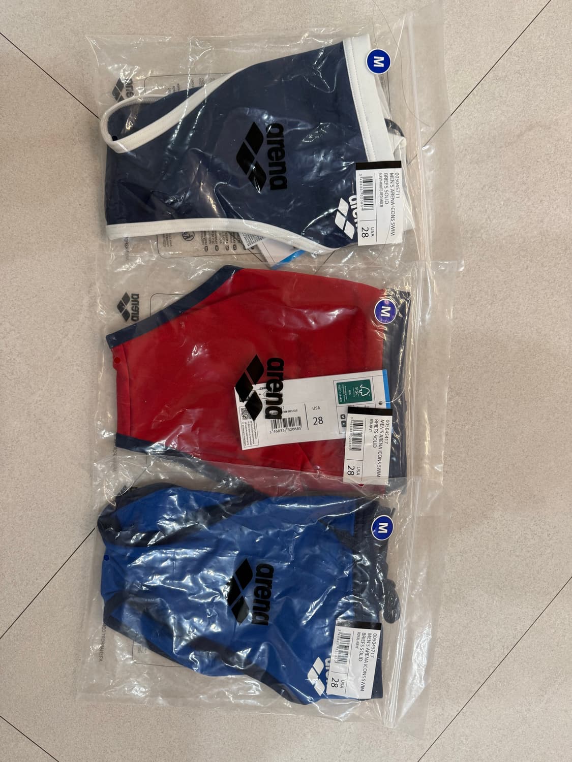 아레나 팀스 아이콘스 팀스트라이프 숏사각 USA 28사이즈 상품이미지1