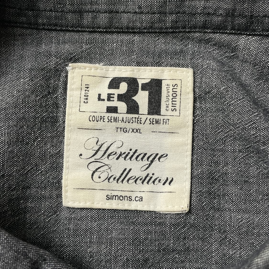 LE 31 빈티지 샴브레이 코튼 셔츠 A00646 상품이미지10