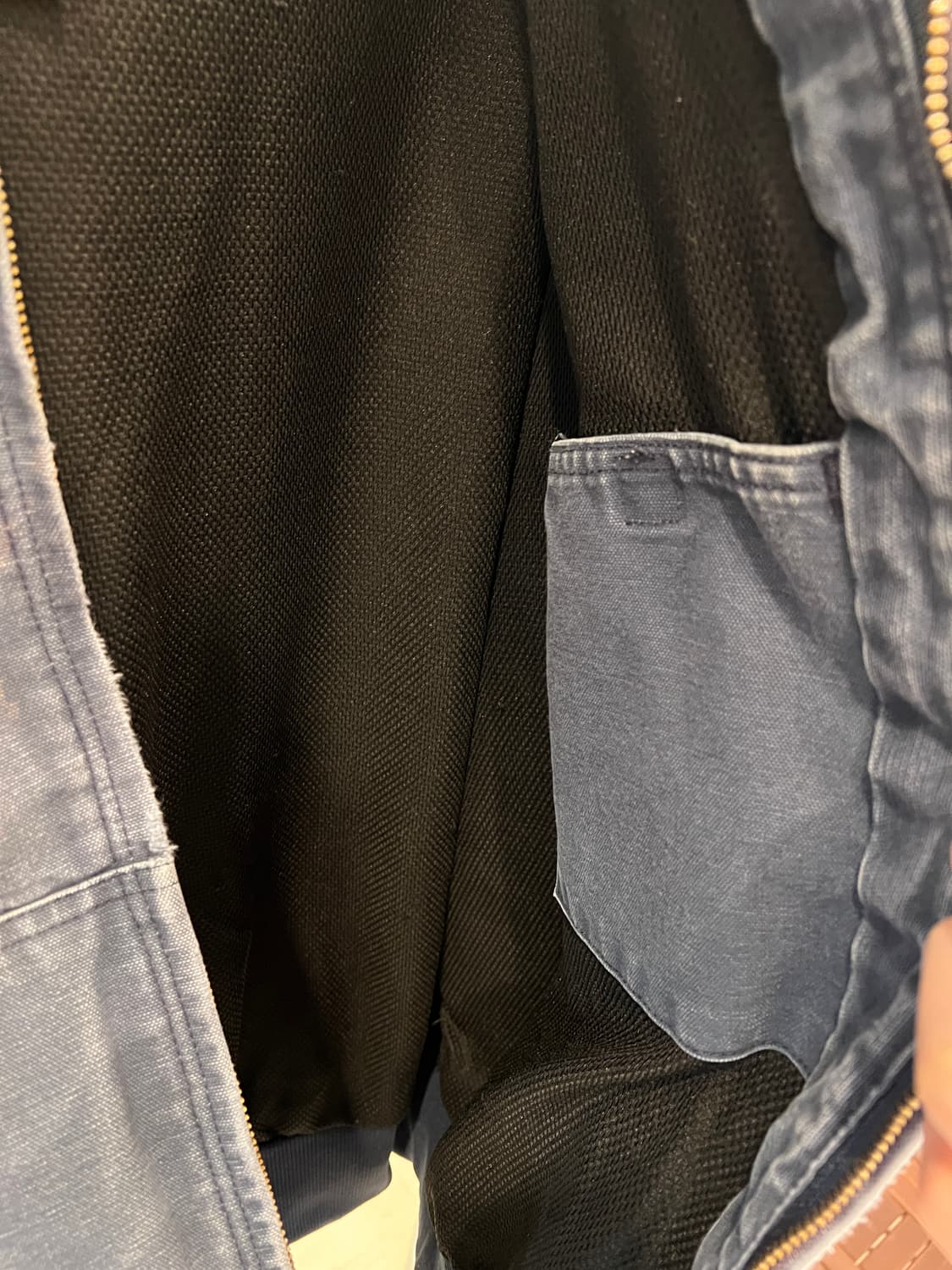 00s Carhartt 칼하트 덕 액티브 페이딩 후드 워크 자켓 상품이미지5